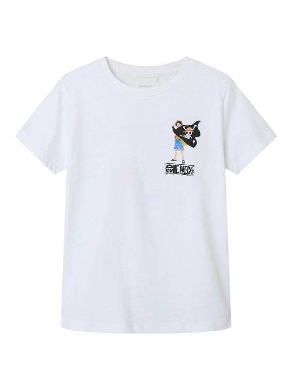 NAME IT NAME IT Majica 'NKMDIO ONEPIECE'  kraljevo modra / limonino-rumena / črna / bela