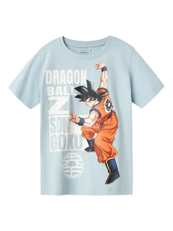 NAME IT NAME IT Majica 'NKMFRITZ DRAGONBALL'  pastelno modra / jastog / črna / bela