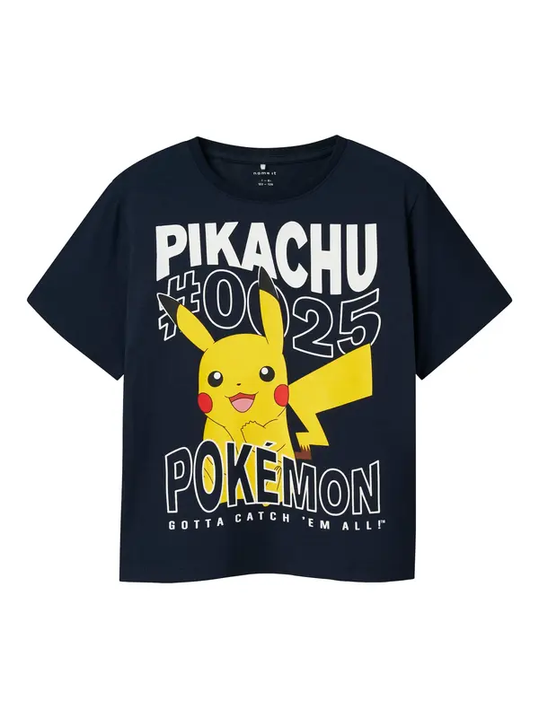 NAME IT NAME IT Majica 'NKMJamish Pokemon'  mornarska / rumena / rdeča / bela