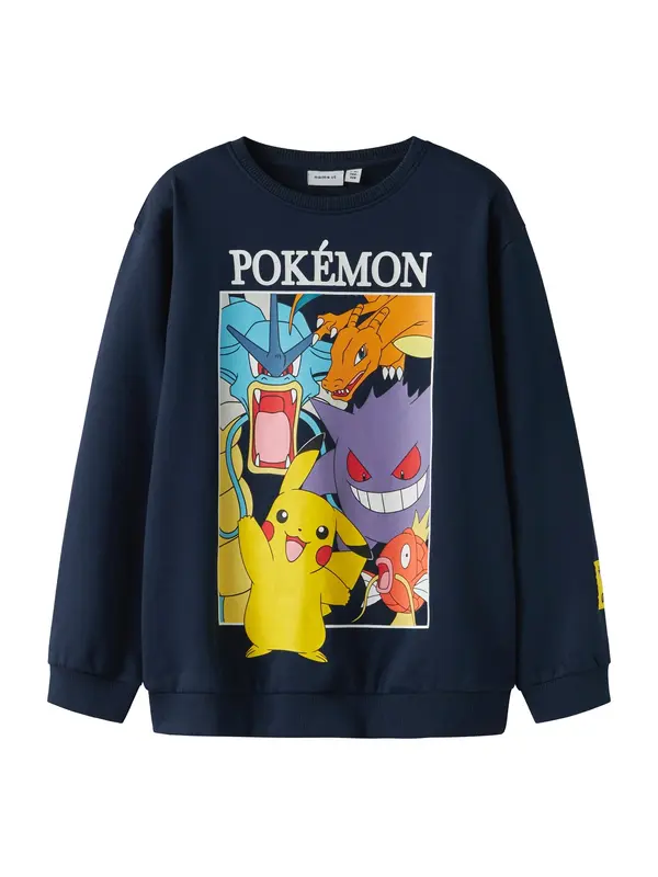 NAME IT NAME IT Majica 'NKMJobi Pokemon'  modra / mornarska / lila / oranžna