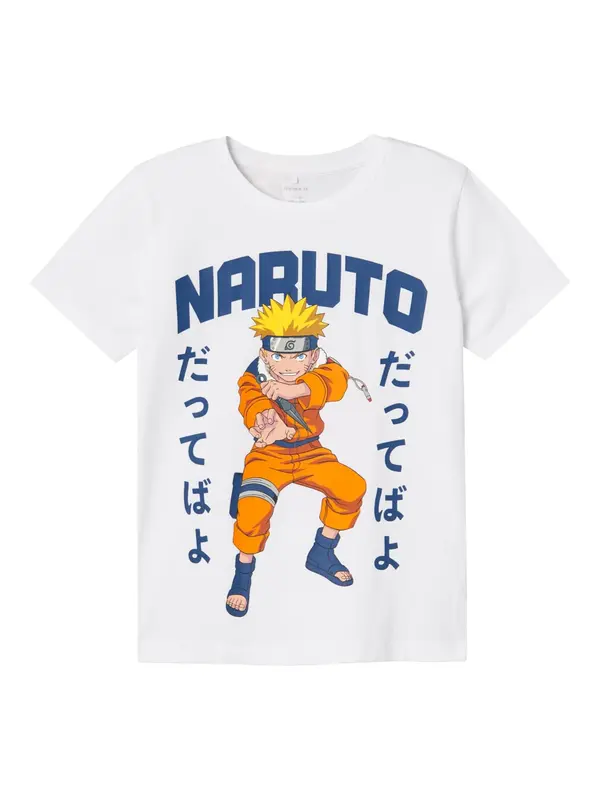 NAME IT NAME IT Majica 'NKMMacar Naruto'  modra / rumena / oranžna / bela