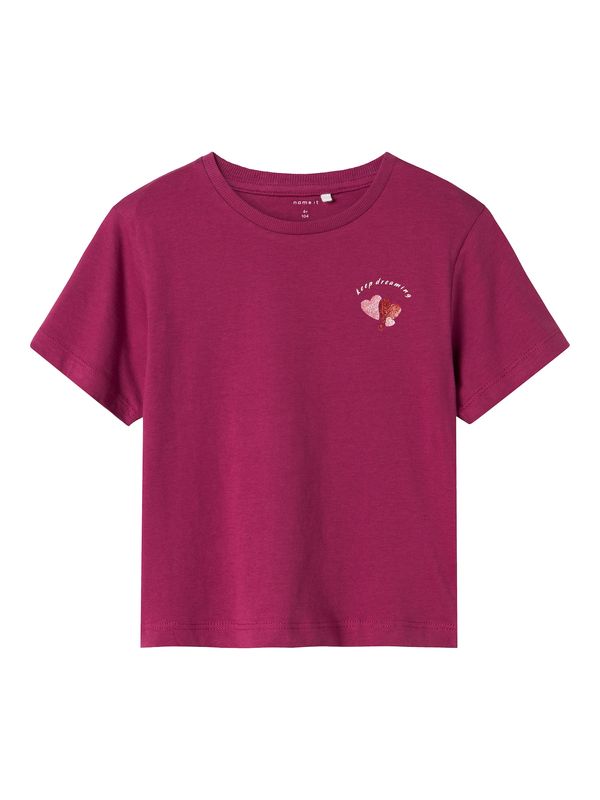 NAME IT NAME IT Majica 'NMFBETRIA'  jagoda / roza