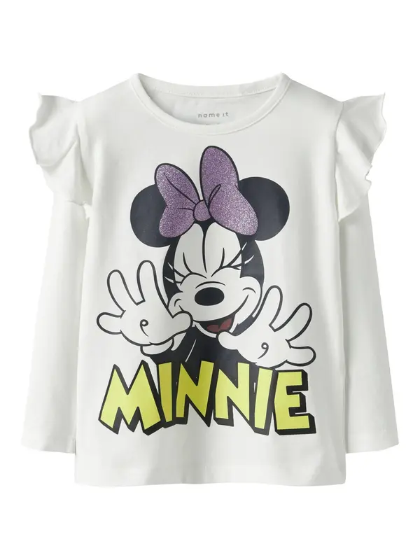 NAME IT NAME IT Majica 'NMFDESSI MINNIE'  rumena / lila / črna / bela