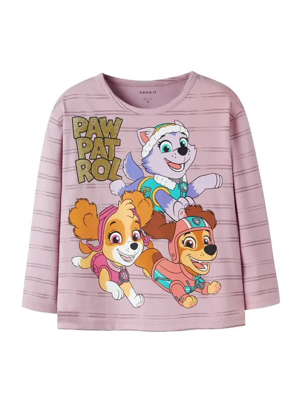 NAME IT NAME IT Majica 'NMFJannet Paw'  zlata / oranžna / rosé / bela