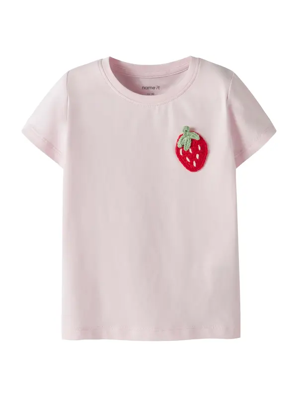 NAME IT NAME IT Majica 'NMFJuanitta'  svetlo zelena / rosé / temno rdeča