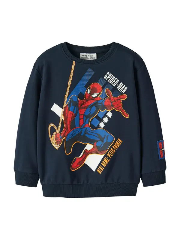 NAME IT NAME IT Majica 'NMMALBIE SPIDER'  modra / mornarska / rdeča / bela
