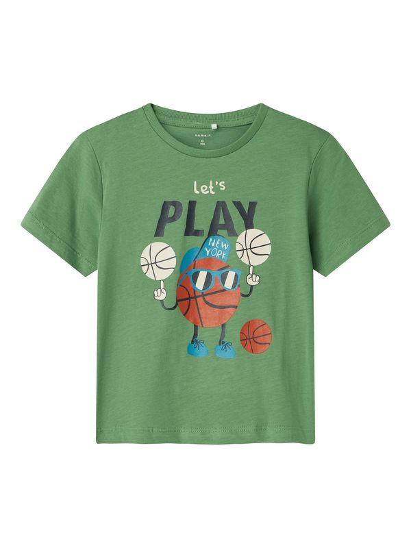 NAME IT NAME IT Majica 'NMMBENNIBO'  kremna / svetlo modra / svetlo zelena / oranžna