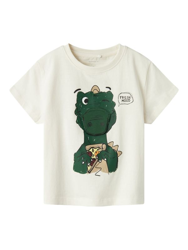 NAME IT NAME IT Majica 'NMMBRETT'  bež / rumena / zelena / bela