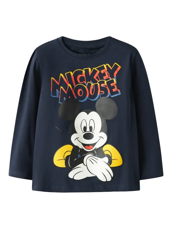NAME IT NAME IT Majica 'NMMDAZE MICKEY'  mornarska / rumena / črna