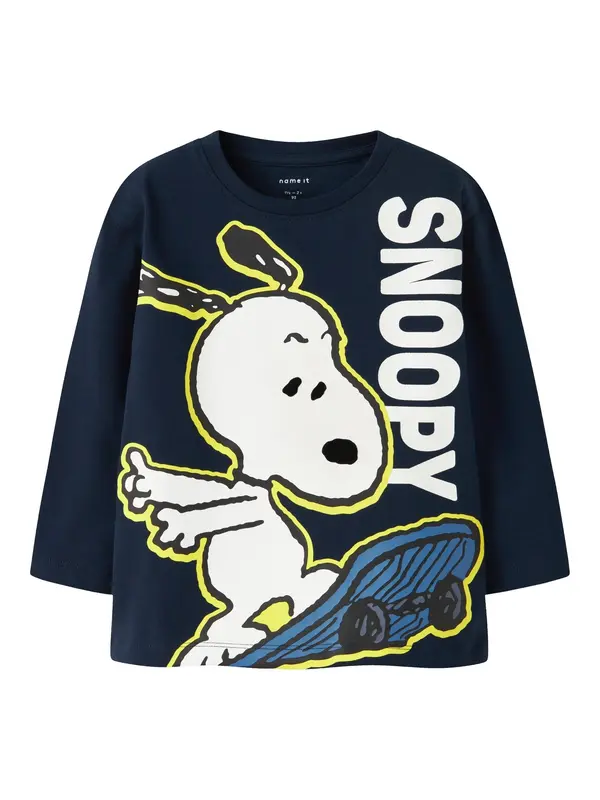 NAME IT NAME IT Majica 'NMMDENIS SNOOPY'  mornarska / temno modra / rumena / bela