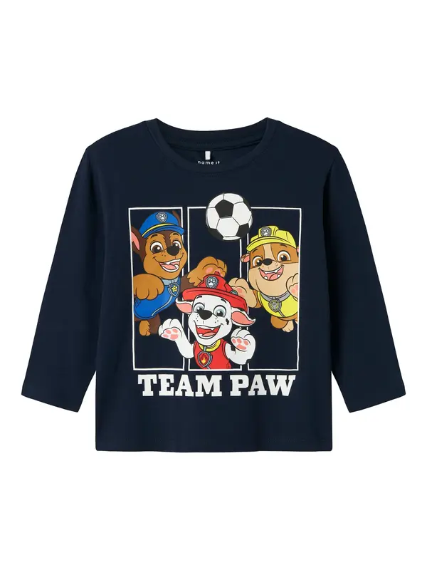 NAME IT NAME IT Majica 'NMMJOLL PAW'  modra / mornarska / rdeča / bela