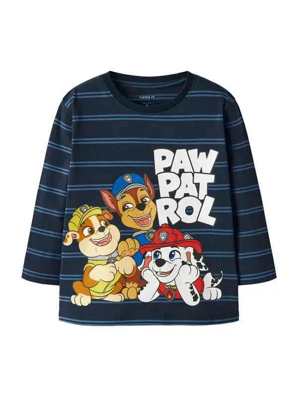 NAME IT NAME IT Majica 'NMMJOSHUE PAW'  mornarska / rumena / rdeča / bela