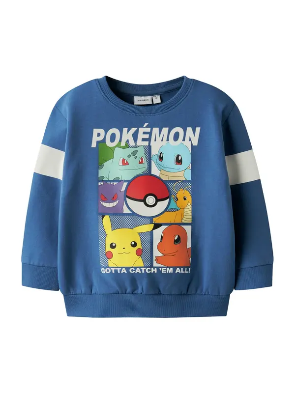 NAME IT NAME IT Majica 'NMMJussy Pokemon'  temno modra / zelena / rdeča / bela