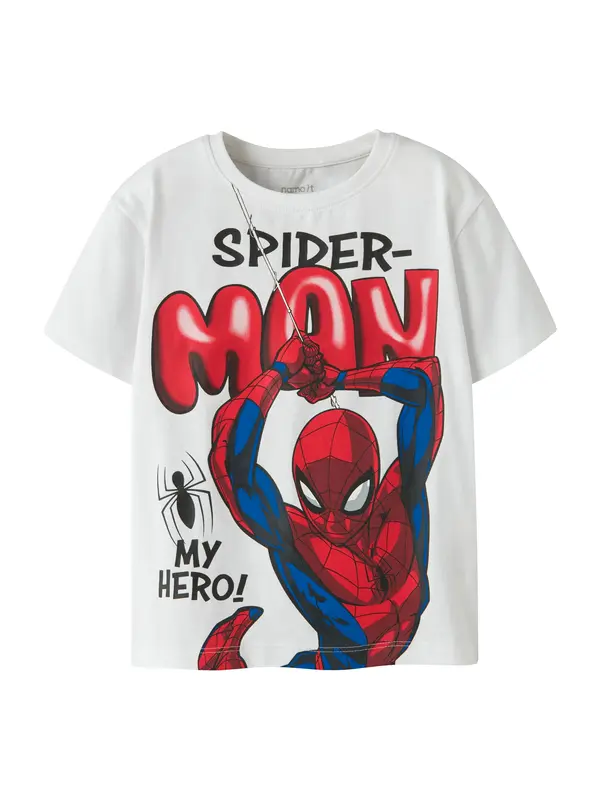 NAME IT NAME IT Majica 'NMMMarvin Spider'  mornarska / ognjeno rdeča / črna / bela