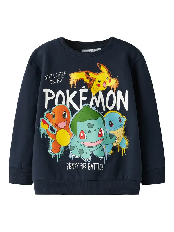 NAME IT NAME IT Majica 'NMMNoa Pokemon'  mornarska / turkizna / rumena / oranžna