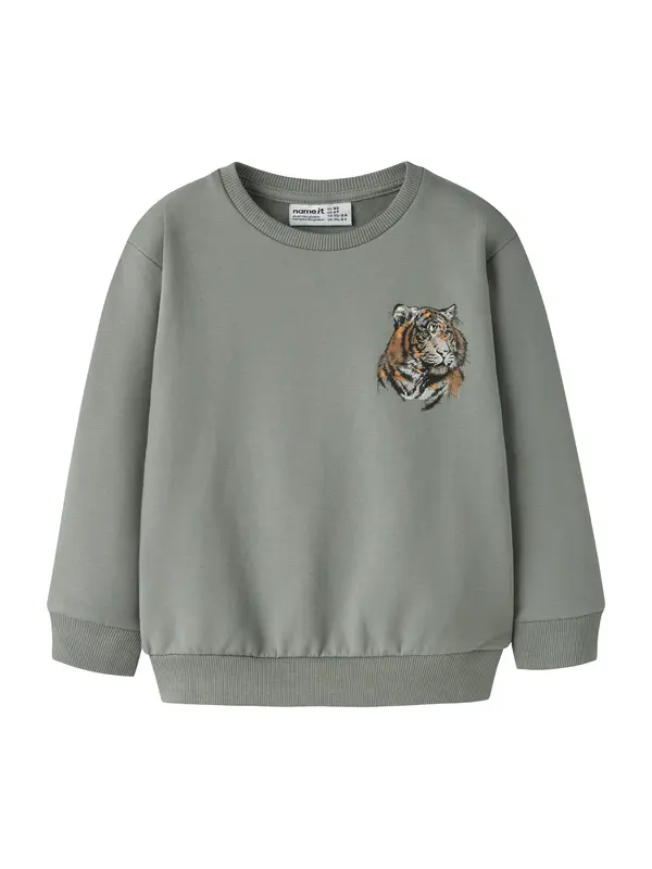 NAME IT NAME IT Majica 'NMMThorne'  rjava / siva / oranžna / črna