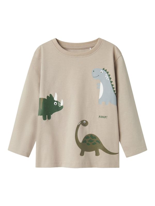 NAME IT NAME IT Majica 'NMNBARRY'  temno bež / siva / oliva / temno zelena