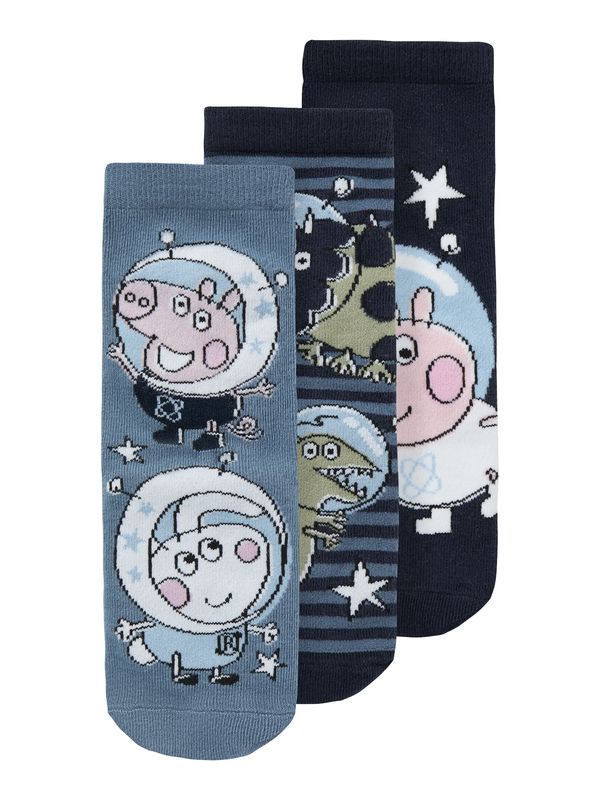 NAME IT NAME IT Nogavice 'NMMDEPAK PEPPA'  mornarska / opal / kaki / svetlo roza