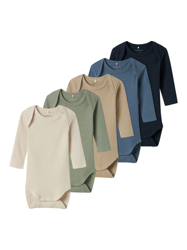 NAME IT NAME IT Pajac/bodi  bež / kamela / marine / temno modra / pastelno zelena