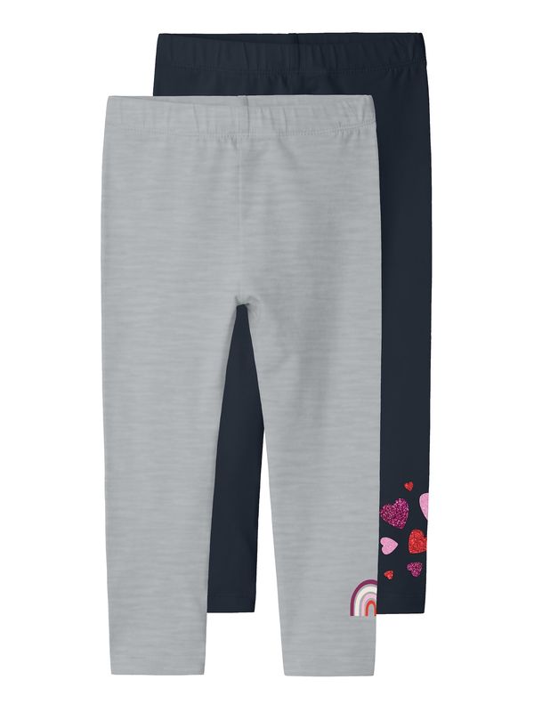 NAME IT NAME IT Pajkice 'NMFBILINE'  mornarska / pegasto siva / roza / rdeča