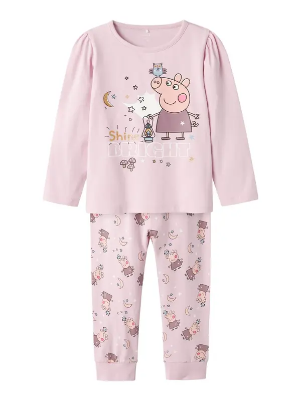 NAME IT NAME IT Pižama 'NMFDyris Peppa'  majnica / mauve / roza / bela