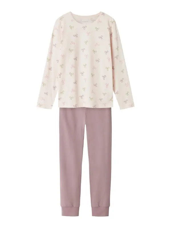 NAME IT NAME IT Pižama  oliva / mauve / roza / pastelno roza