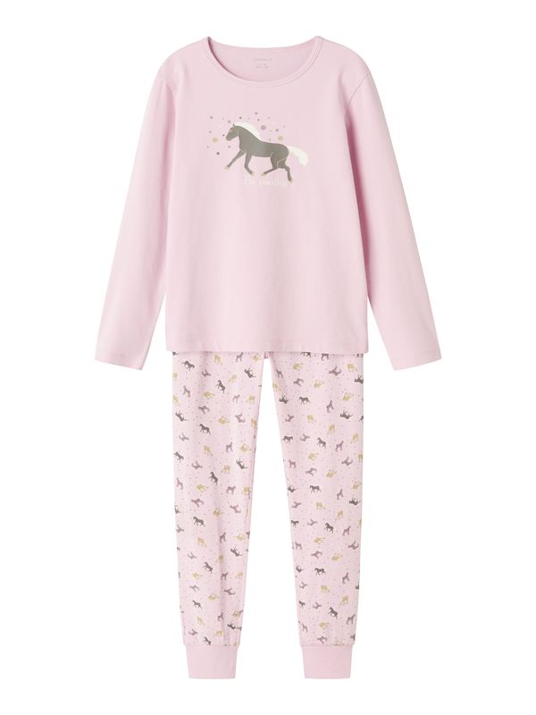 NAME IT NAME IT Pižama  siva / mauve / roza / bela