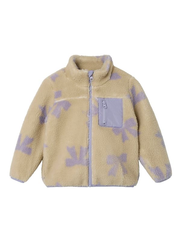 NAME IT NAME IT Prehodna jakna  bež / svetlo lila
