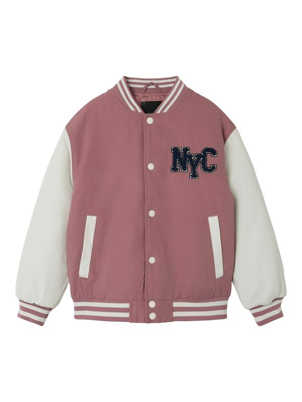 NAME IT NAME IT Prehodna jakna 'NKFMAINS'  mauve / črna / bela