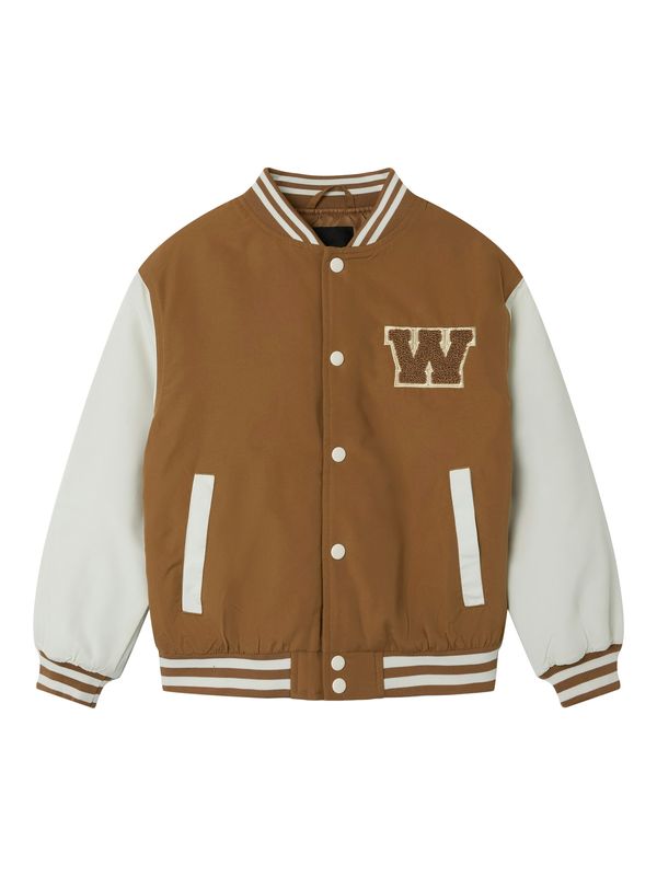 NAME IT NAME IT Prehodna jakna 'NKMMAINS'  rjava / bela