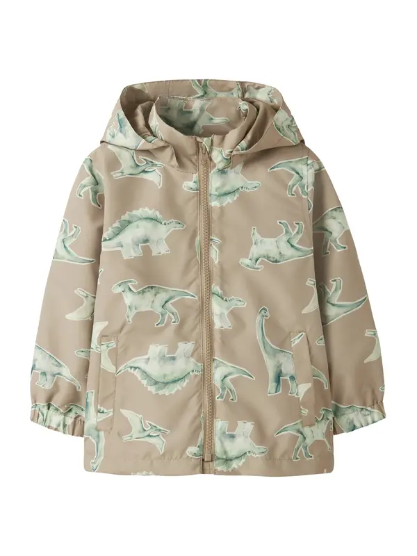 NAME IT NAME IT Prehodna jakna 'NMMMax'  temno bež / jelka / pastelno zelena