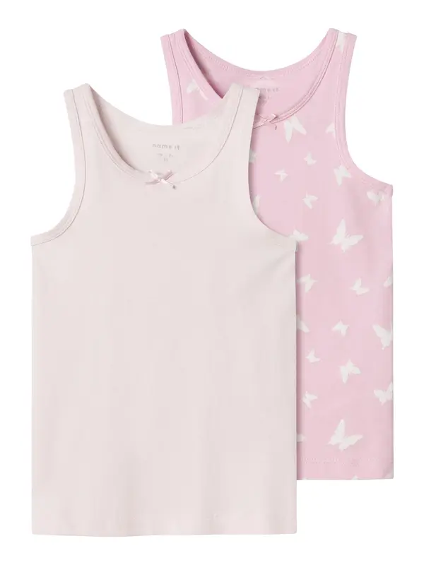NAME IT NAME IT Spodnja majica  rosé / svetlo roza / bela