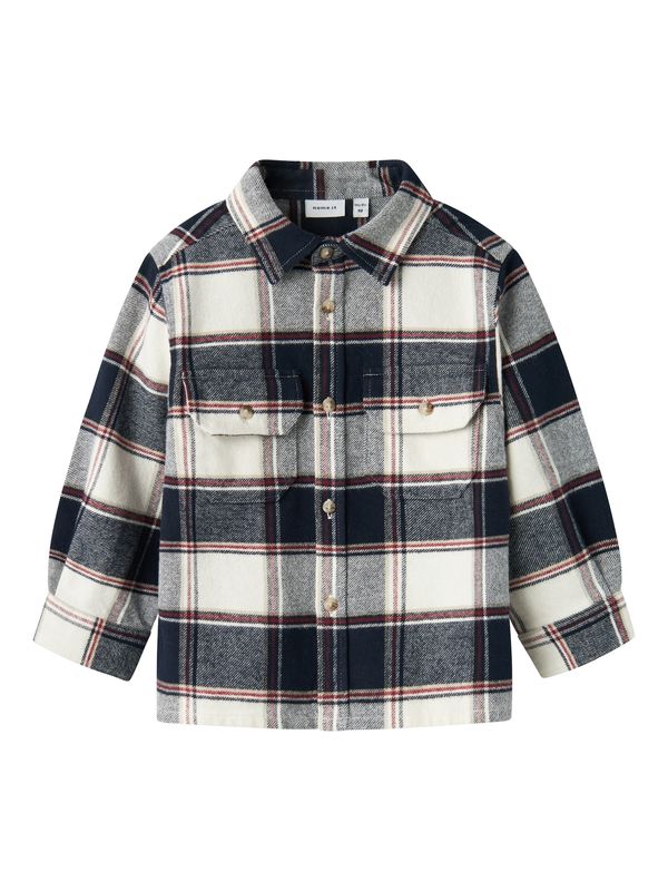 NAME IT NAME IT Srajca  mornarska / karminsko rdeča / off-bela