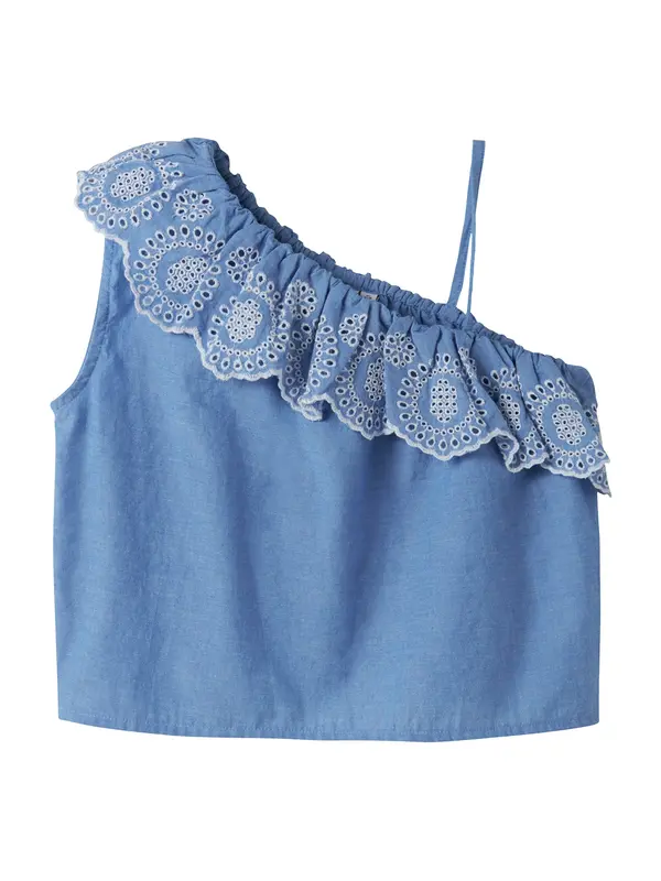 NAME IT NAME IT Top 'NKFFERMA'  moder denim / bela