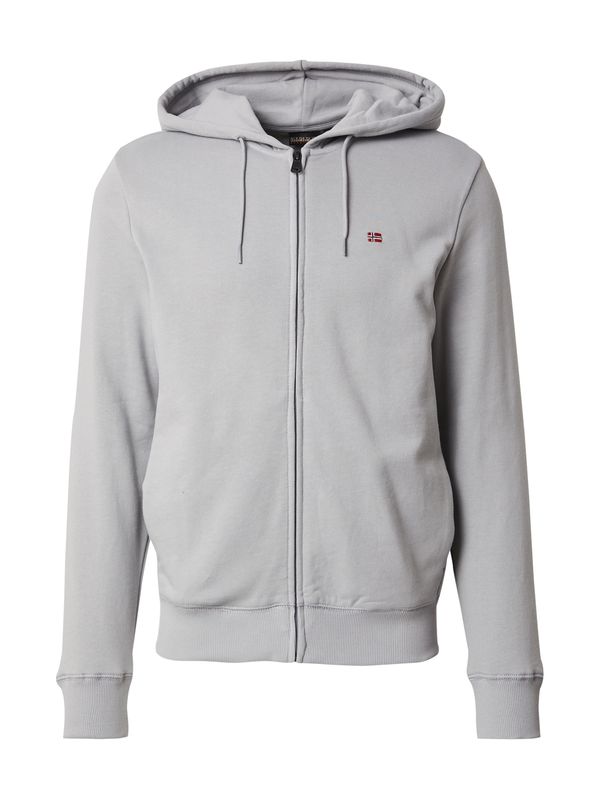 NAPAPIJRI NAPAPIJRI Jopa na zadrgo 'BALIS'  siva / rdeča / črna / bela