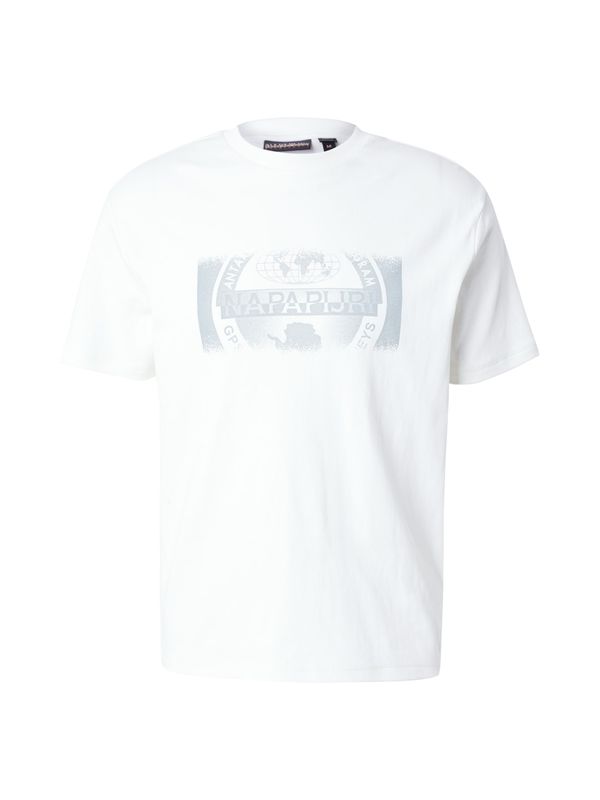 NAPAPIJRI NAPAPIJRI Majica 'S-VANNI'  siva / svetlo siva / bela