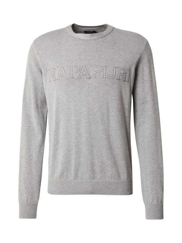 NAPAPIJRI NAPAPIJRI Pulover 'AMBRA'  greige / svetlo siva