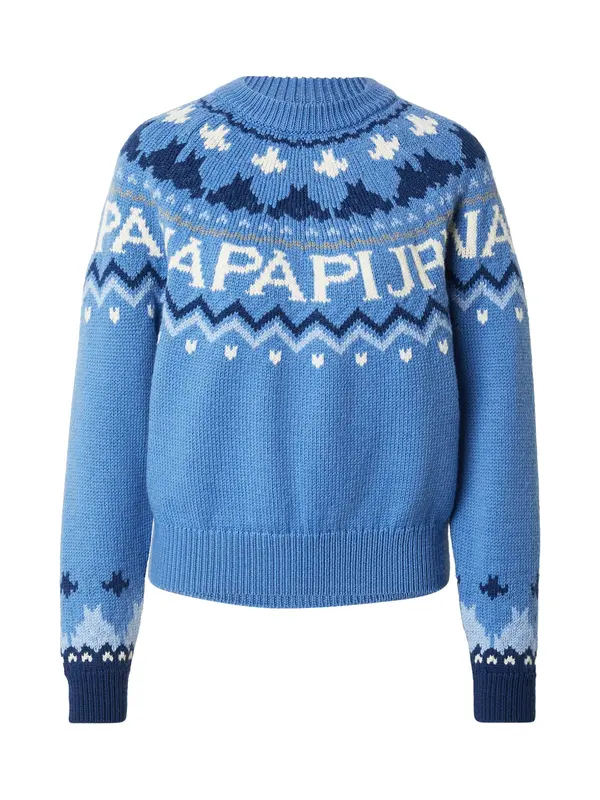 NAPAPIJRI NAPAPIJRI Pulover 'FIAMES'  modra / temno modra / siva / bela