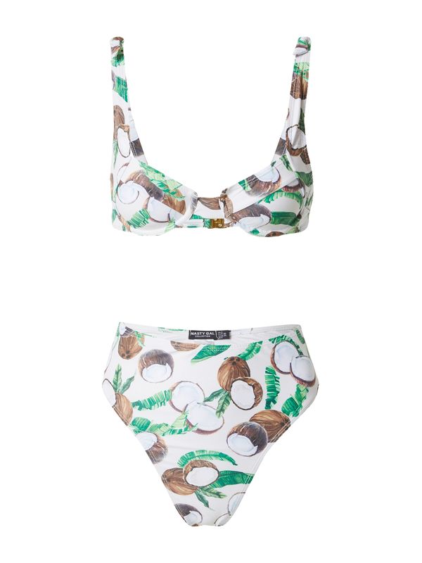 Nasty Gal Nasty Gal Bikini  bež / rjava / zelena / svetlo zelena