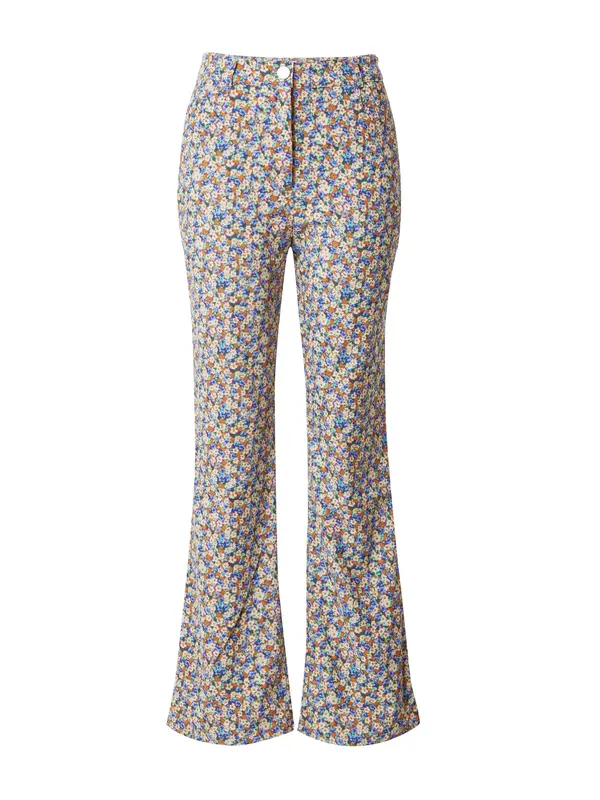Nasty Gal Nasty Gal Hlače  ecru / svetlo modra / karamel / meta