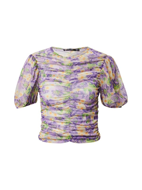 Nasty Gal Nasty Gal Majica  svetlo zelena / lila / oranžna / bela