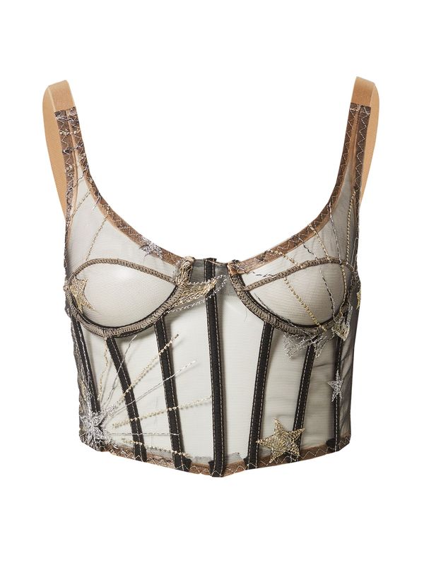 Nasty Gal Nasty Gal Steznik  zlata / črna