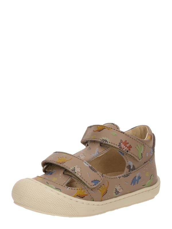 NATURINO NATURINO Copatki za prve korake 'PUFFY'  temno bež / modra / rjava / rumena