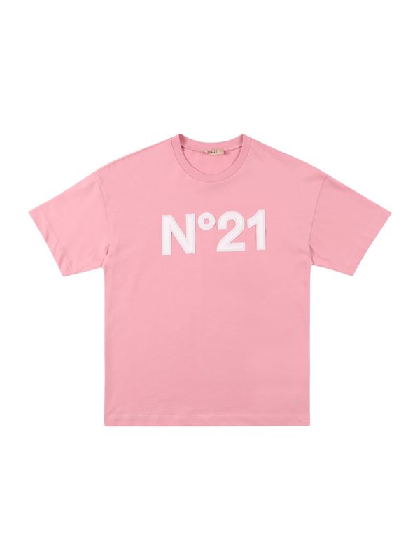 N°21 N°21 Majica  svetlo roza / bela