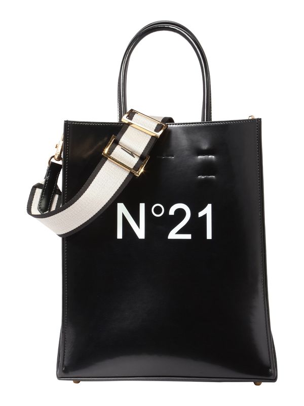 N°21 N°21 Nakupovalna torba  črna / bela