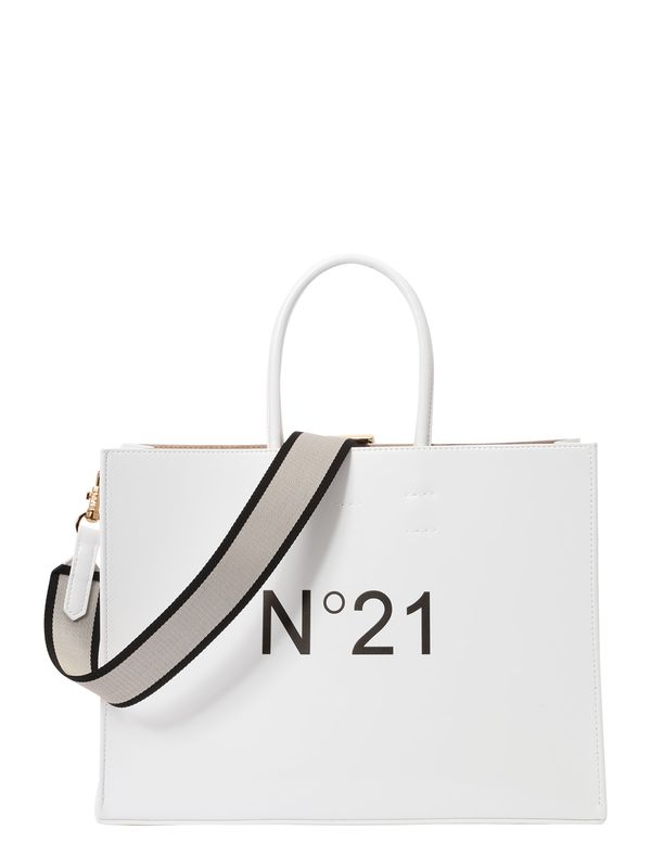 N°21 N°21 Nakupovalna torba 'Horizontal'  zlata / črna / bela