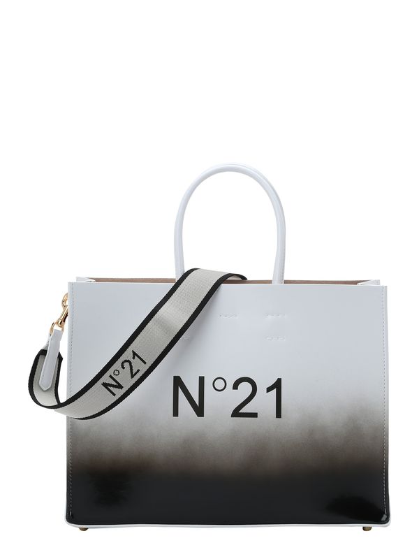 N°21 N°21 Nakupovalna torba  siva / črna / bela