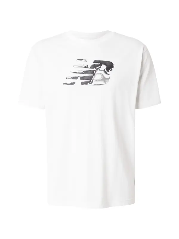 new balance new balance Funkcionalna majica  siva / antracit / bela