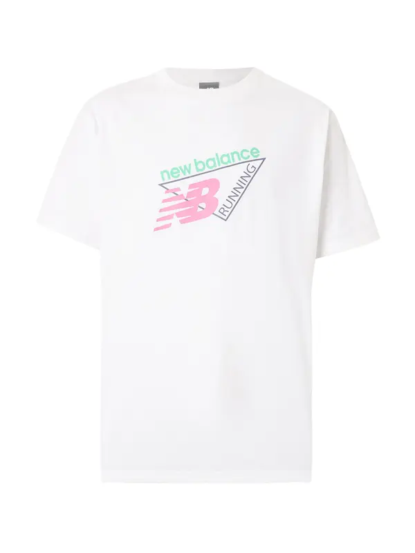 new balance new balance Majica 'Classic'  marine / svetlo zelena / svetlo roza / bela