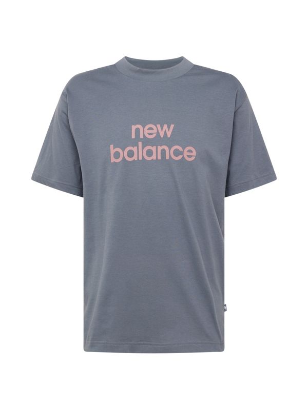 new balance new balance Majica 'Linear'  siva / roza